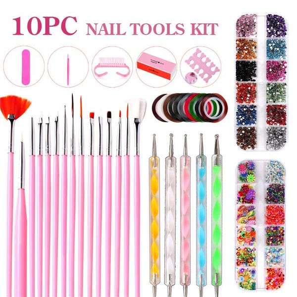 nail art kits 10pc tools set painting brush point drill pen file water jewelry for gel polish kit glitter sequin pink diy
nail art kits 10pc tools set painting brush point drill pen file water jewelry for gel polish kit glitter sequin pink diy