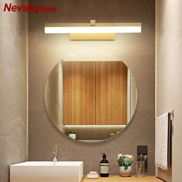 modern simple copper mirror light bathroom led wall lamp brass fixture lighting makeup barbershop dressing table
modern simple copper mirror light bathroom led wall lamp brass fixture lighting makeup barbershop dressing table