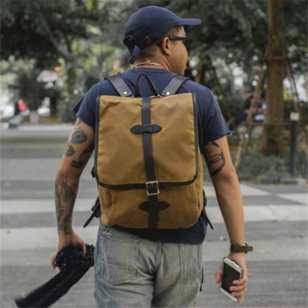 vintage canvas drawstring bag backpack men leather travel luxury college rucksack school anti theft
vintage canvas drawstring bag backpack men leather travel luxury college rucksack school anti theft