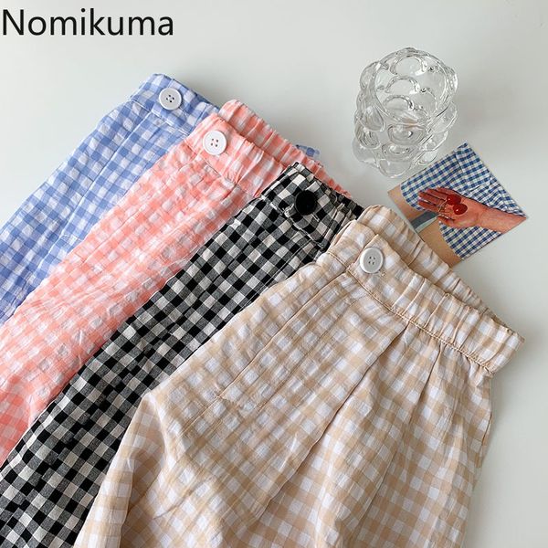 nomikuma casual all-match plaid skirt women arrival jupe stretch high waist a line skirts korean style faldas mujer 210514, Black
nomikuma casual all-match plaid skirt women arrival jupe stretch high waist a line skirts korean style faldas mujer 210514, Black