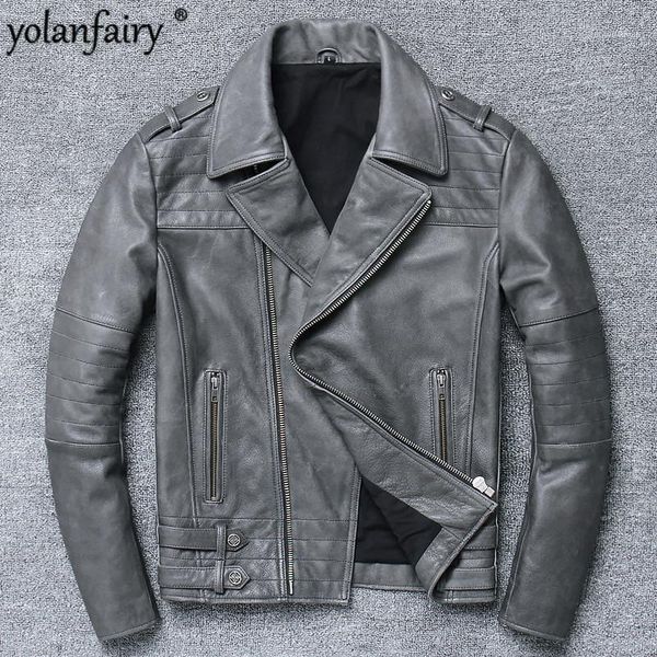 Men's Leather & Faux Men Mlothes 2021 100% Real Cow Coat Long Sleeve Jacket Short Punk Spring And Autumn Vintage Selling X1-5818, Black
Men's Leather & Faux Men Mlothes 2021 100% Real Cow Coat Long Sleeve Jacket Short Punk Spring And Autumn Vintage Selling X1-5818, Black