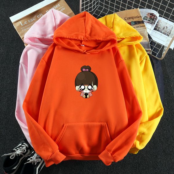 autumn and winter new korean version of large size pullover hooded cartoon pattern printed long-sleeve women's coat, Black
autumn and winter new korean version of large size pullover hooded cartoon pattern printed long-sleeve women's coat, Black