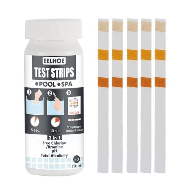 meters 50pcs water quality test strips ph chlorine bromine alkalinity for swimming pool spa pond
meters 50pcs water quality test strips ph chlorine bromine alkalinity for swimming pool spa pond