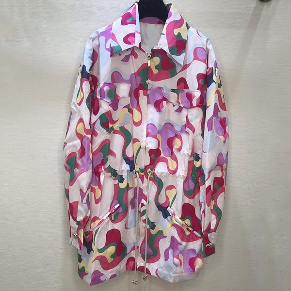 women's jackets women spring loose print 2021 fashion female sunscreen coat vintage long sleeve jacket, Black;brown
women's jackets women spring loose print 2021 fashion female sunscreen coat vintage long sleeve jacket, Black;brown