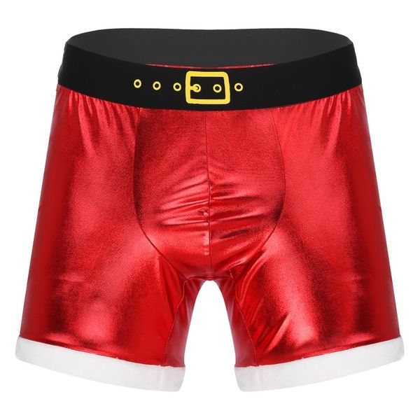 underpants mens metallic shiny christmas lingerie open buboxer shorts bulge pouch erotic boxer briefs flannel trimming underwear, Black;white
underpants mens metallic shiny christmas lingerie open buboxer shorts bulge pouch erotic boxer briefs flannel trimming underwear, Black;white