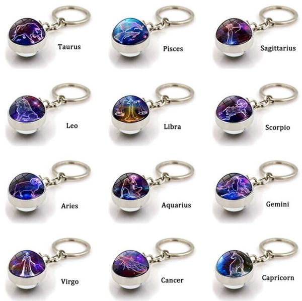 luminous 12 constellation keychain glowing in the dark glass ball pendant zodiac key rings jewelry birthday gift leo keyrings, Silver
luminous 12 constellation keychain glowing in the dark glass ball pendant zodiac key rings jewelry birthday gift leo keyrings, Silver
