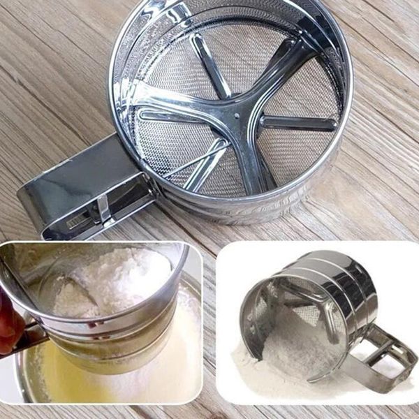 baking & pastry tools 1pc handheld flour shaker stainless steel mesh sieve cup icing sugar bake tool hand-pressed bakeware sifters supply
baking & pastry tools 1pc handheld flour shaker stainless steel mesh sieve cup icing sugar bake tool hand-pressed bakeware sifters supply