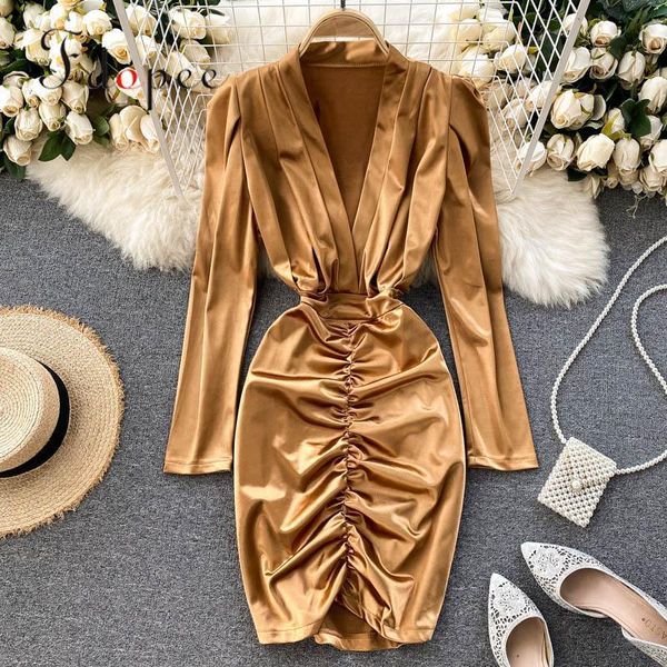 dress women fashion streetwear deep v-neck pleated elegant collect waist comfort vestidos casual dresses, Black;gray
dress women fashion streetwear deep v-neck pleated elegant collect waist comfort vestidos casual dresses, Black;gray
