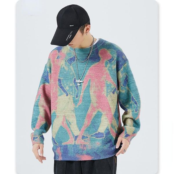 men's sweaters autumn sweater fashion trendy street loose round neck pullover couple casual knitwear cartoon pictures warm jacket, White;black
men's sweaters autumn sweater fashion trendy street loose round neck pullover couple casual knitwear cartoon pictures warm jacket, White;black