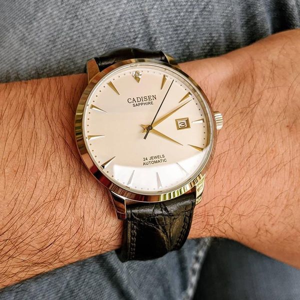wristwatches 2021 cadisen men watches automatic mechanical wrist watch waterproof real diamond sapphire glass clock, Slivery;brown
wristwatches 2021 cadisen men watches automatic mechanical wrist watch waterproof real diamond sapphire glass clock, Slivery;brown