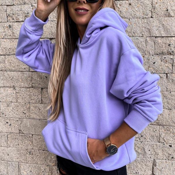 women's hoodies & sweatshirts 2021 fall winter fashion women loose hooded sweatshirt lady purple long sleeve casual female solid comfor, Black
women's hoodies & sweatshirts 2021 fall winter fashion women loose hooded sweatshirt lady purple long sleeve casual female solid comfor, Black