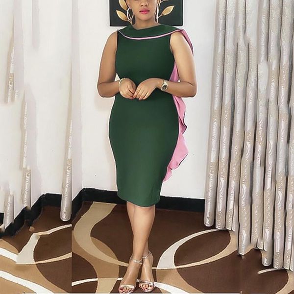 casual dresses business chic women dress elegant office sleeveless ruffles high waisted bodycon fashion formal work wear cloth midi, Black;gray
casual dresses business chic women dress elegant office sleeveless ruffles high waisted bodycon fashion formal work wear cloth midi, Black;gray