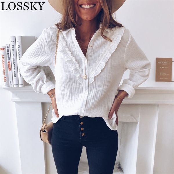 women work office wear ol white korean blouse button ruffles solid lapel femalelong sleeve blouses basic shirts blusas 210520
women work office wear ol white korean blouse button ruffles solid lapel femalelong sleeve blouses basic shirts blusas 210520