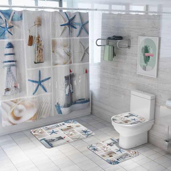 shower curtains 4pcs/set ocean printed with 12 hook bathroom mat set anti-slip floor toilet pad partition curtain home decor
shower curtains 4pcs/set ocean printed with 12 hook bathroom mat set anti-slip floor toilet pad partition curtain home decor