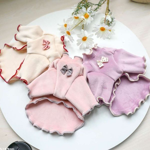 the dog clothes dog spring summer autumn winter bottomed t-shirt teddy bear bomei velvet bow pet clothing
the dog clothes dog spring summer autumn winter bottomed t-shirt teddy bear bomei velvet bow pet clothing