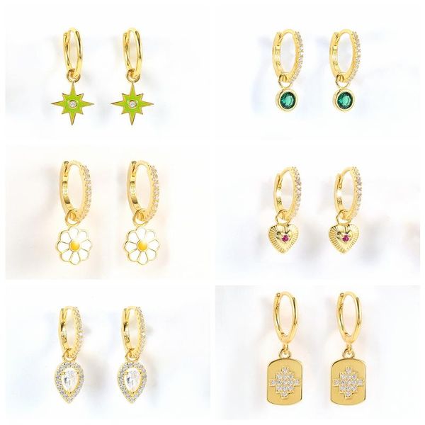 stud aide huggie earrings 925 sterling silver for women summer daisy pendientes zircon hoops earings luxury jewelry joyero, Golden;silver
stud aide huggie earrings 925 sterling silver for women summer daisy pendientes zircon hoops earings luxury jewelry joyero, Golden;silver