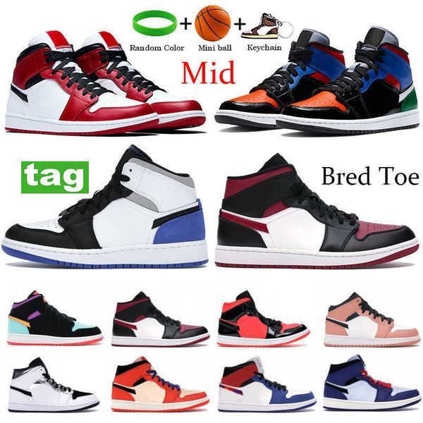 1 1s mid chicago bred toe basketball shoes multi patent alternate think 16 laser orange black men women running sneakers
1 1s mid chicago bred toe basketball shoes multi patent alternate think 16 laser orange black men women running sneakers