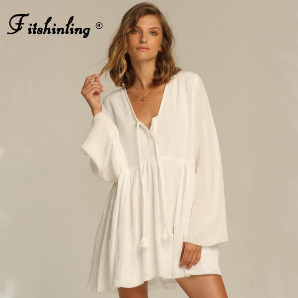fitshinling bohemian summer dress women flare sleeve white beach pareo swimwear holiday a line slim short robe vestidos femme
fitshinling bohemian summer dress women flare sleeve white beach pareo swimwear holiday a line slim short robe vestidos femme