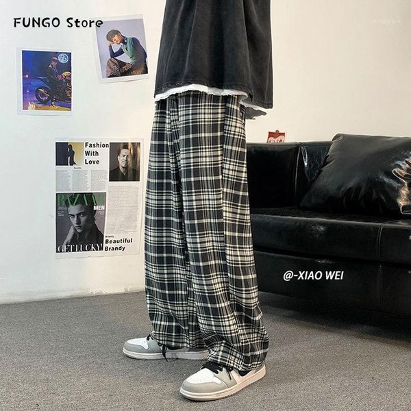 autumn winter thick plaid pants men's fashion retro casual men streetear loose hip-hop straight wide-leg mens s-2xl, Black
autumn winter thick plaid pants men's fashion retro casual men streetear loose hip-hop straight wide-leg mens s-2xl, Black