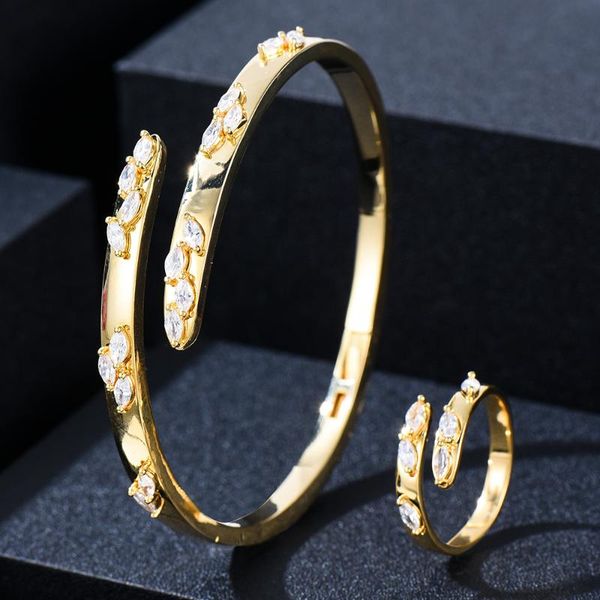 earrings & necklace godki trendy luxury geometric statement bangle cuff ring sets jewelry set for women wedding cubic zirconia dubai party b, Silver
earrings & necklace godki trendy luxury geometric statement bangle cuff ring sets jewelry set for women wedding cubic zirconia dubai party b, Silver