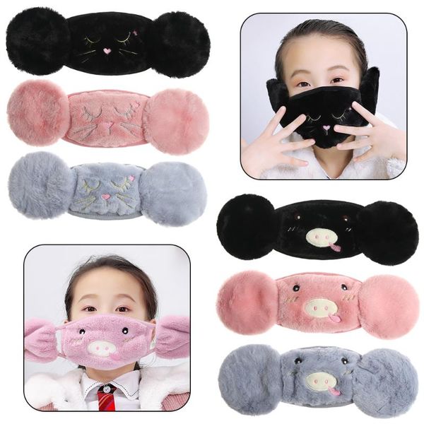 berets children 2 in 1 mouth-muffles ear-cap winter plush mask earmuffs student cartoon cat earflap outdoor warm ear-muffs face cover, Blue;gray
berets children 2 in 1 mouth-muffles ear-cap winter plush mask earmuffs student cartoon cat earflap outdoor warm ear-muffs face cover, Blue;gray