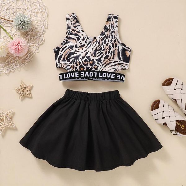 clothing sets girl suit vest leopard print children's kids summer clothes sport casual sleeveless ruffle skirt 2pcs outfits set, White
clothing sets girl suit vest leopard print children's kids summer clothes sport casual sleeveless ruffle skirt 2pcs outfits set, White