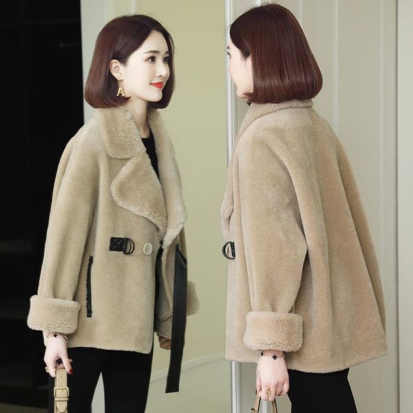 women's fur & faux women 2021 autumn winter natural sheep coat female real shearling jacket overcoats ladies warm outerwear a242, Black
women's fur & faux women 2021 autumn winter natural sheep coat female real shearling jacket overcoats ladies warm outerwear a242, Black