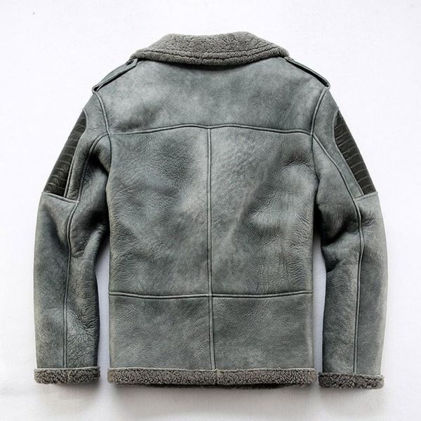 men's leather & faux mens winter thick warm sheepskin genuine jacket windbreaker real wool lining biker coat slim natural shearling ove, Black
men's leather & faux mens winter thick warm sheepskin genuine jacket windbreaker real wool lining biker coat slim natural shearling ove, Black