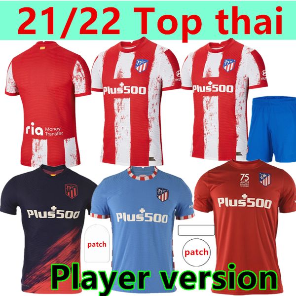 21 22 atletico soccer jerseys joao felix suarez koke madrid home away 3rd 4th player version champion camisetas de fútbol men kits fooball s, Black;yellow
21 22 atletico soccer jerseys joao felix suarez koke madrid home away 3rd 4th player version champion camisetas de fútbol men kits fooball s, Black;yellow