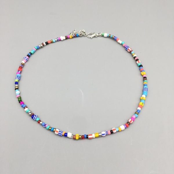 chains style colorful rice bead necklace handmade fashion creative all-match glazed short beaded beach party, Silver
chains style colorful rice bead necklace handmade fashion creative all-match glazed short beaded beach party, Silver