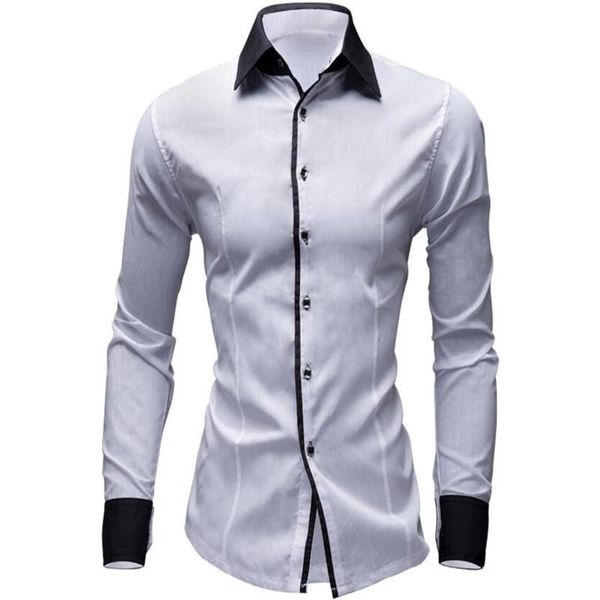 men's casual shirts quality spring and summer pure color british style fashion business shirt, White;black
men's casual shirts quality spring and summer pure color british style fashion business shirt, White;black