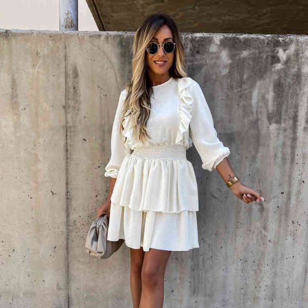 casual dresses women autumn long sleeve ruffles solid winter slim backless elastic waist a line pink party vestidos t6jk, Black;gray
casual dresses women autumn long sleeve ruffles solid winter slim backless elastic waist a line pink party vestidos t6jk, Black;gray