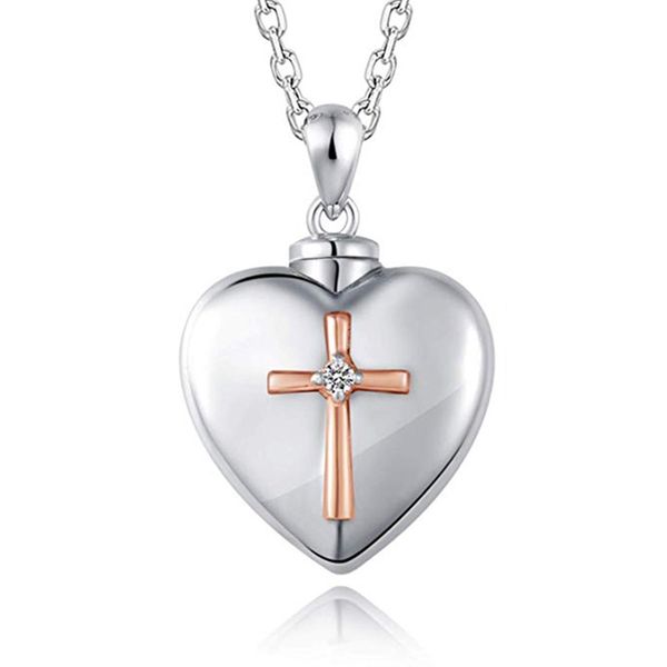 heart-shaped memorial urns pendant human/pet box cremation cross jewelry can open, Silver
heart-shaped memorial urns pendant human/pet box cremation cross jewelry can open, Silver