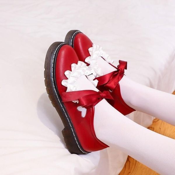 dress shoes lolita meilulu fruit bubble sweetheart round head student single jk uniform small leather women pumps, Black
dress shoes lolita meilulu fruit bubble sweetheart round head student single jk uniform small leather women pumps, Black
