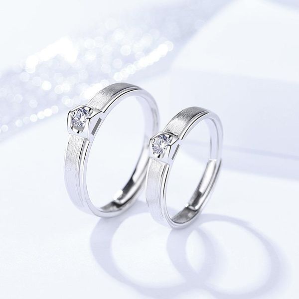 wedding rings genuine s925 sterling silver couple ring creative drawing japanese and korean version retro zircon open, Slivery;golden
wedding rings genuine s925 sterling silver couple ring creative drawing japanese and korean version retro zircon open, Slivery;golden