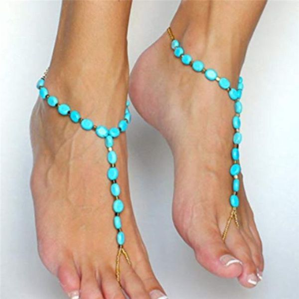 anklets personality blue stone rice beads beach anklet fashion women ankle foot jewelry, Red;blue
anklets personality blue stone rice beads beach anklet fashion women ankle foot jewelry, Red;blue