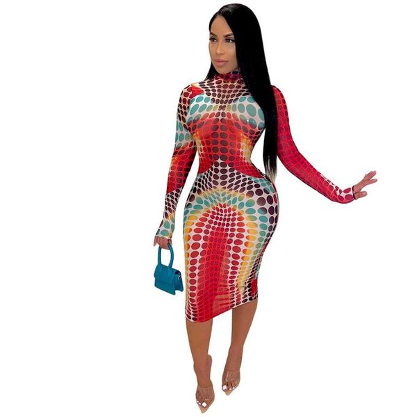 casual dresses estenala women long sleeve colorful polka dot printed dress bodycon party club midi, Black;gray
casual dresses estenala women long sleeve colorful polka dot printed dress bodycon party club midi, Black;gray