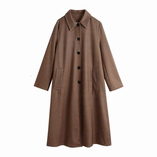 women's trench coats vintage women plaid tweed coat fashion lady oversized over streetwear female elegant pocket loose long girl c, Tan;black
women's trench coats vintage women plaid tweed coat fashion lady oversized over streetwear female elegant pocket loose long girl c, Tan;black