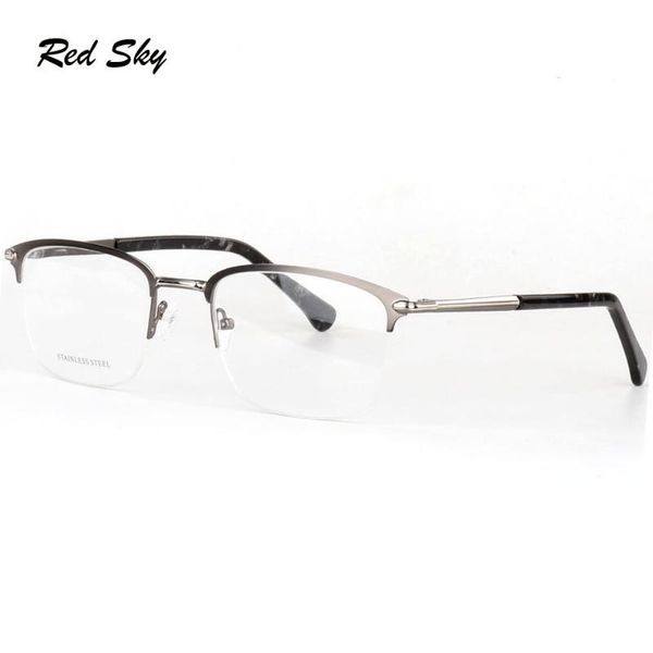 fashion sunglasses frames men optical glasses half frame vintage eyewear stainless steel prescription eyeglasses, Black
fashion sunglasses frames men optical glasses half frame vintage eyewear stainless steel prescription eyeglasses, Black