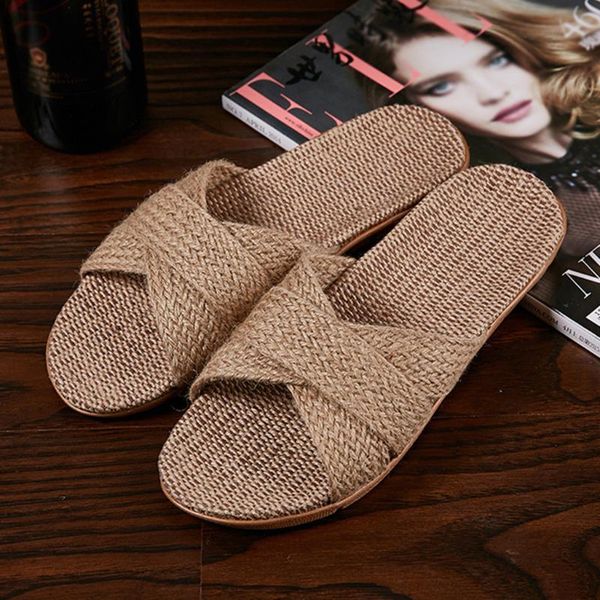 slippers summer woven sandals with cross straps women's non-slip flat shoes straw holes linen casual beach slippers#w, Black
slippers summer woven sandals with cross straps women's non-slip flat shoes straw holes linen casual beach slippers#w, Black