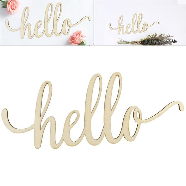 hello wood sign home décor wall art unfinished 30.5x12.7x0.4cm party decoration 
hello wood sign home décor wall art unfinished 30.5x12.7x0.4cm party decoration