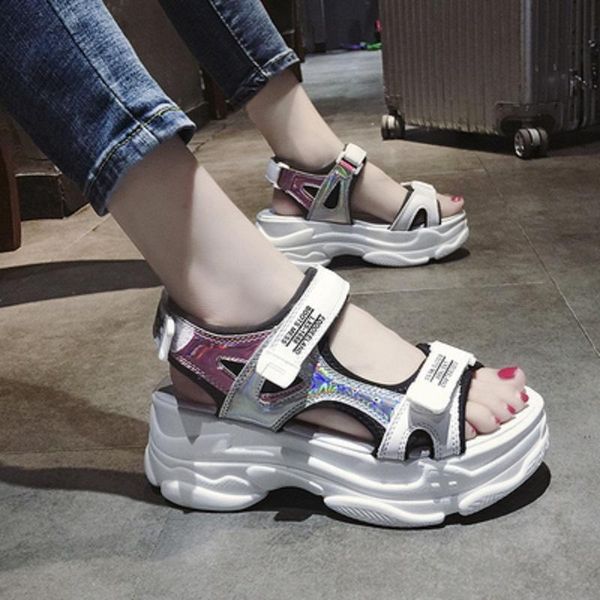 sandals casual fashion platform ladies sports summer college wind trend roman leisure beach large size 35-40., Black
sandals casual fashion platform ladies sports summer college wind trend roman leisure beach large size 35-40., Black