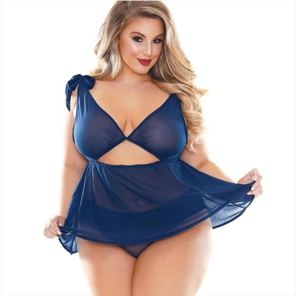 5xl european and american womens sleepwears foreign trade fat mm net yarn perspective interest underwear set deep v petticoat, Black;red
5xl european and american womens sleepwears foreign trade fat mm net yarn perspective interest underwear set deep v petticoat, Black;red