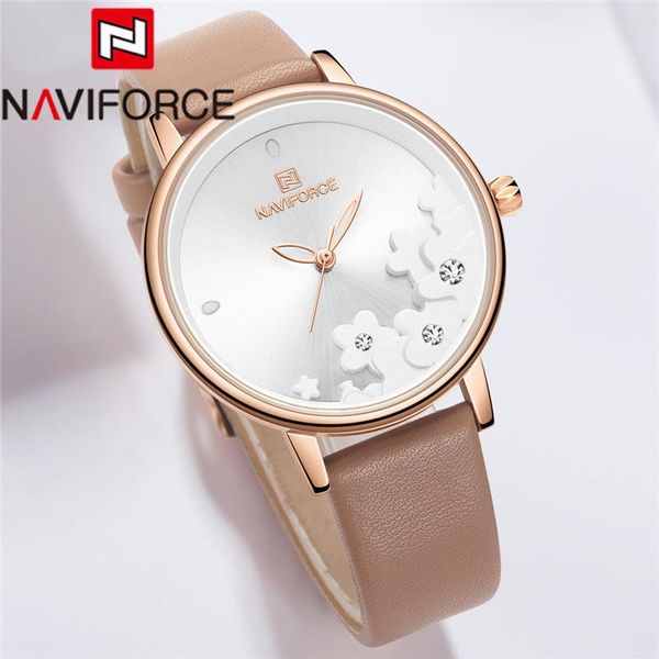 wristwatches naviforce women watch gold flower ladies wristwatch genuine leather bracelet waterproof female clock 5012, Slivery;brown
wristwatches naviforce women watch gold flower ladies wristwatch genuine leather bracelet waterproof female clock 5012, Slivery;brown