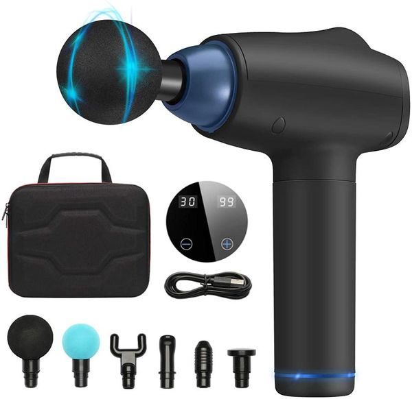 massage gun deep tissue percussion electric muscle massager for neck and back shoulder pain relief with 30 speeds 6 head
massage gun deep tissue percussion electric muscle massager for neck and back shoulder pain relief with 30 speeds 6 head