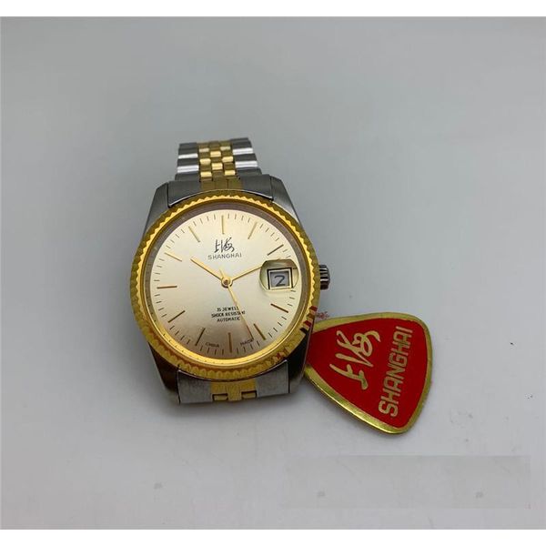 wristwatches shanghai watch 35zuan stainless steel calendar retro automatic mechanical men's gold, Slivery;brown
wristwatches shanghai watch 35zuan stainless steel calendar retro automatic mechanical men's gold, Slivery;brown
