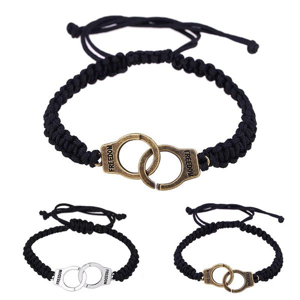 charm bracelets sweetheart knitted h and chain adjustable rope bracelet for women men handcuffs fashion charming couples, Golden;silver
charm bracelets sweetheart knitted h and chain adjustable rope bracelet for women men handcuffs fashion charming couples, Golden;silver