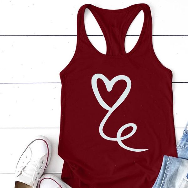 heart print womens cami tank women sleeveless summer vest crew neck graphic loose cotton female tirantes mujer, White
heart print womens cami tank women sleeveless summer vest crew neck graphic loose cotton female tirantes mujer, White