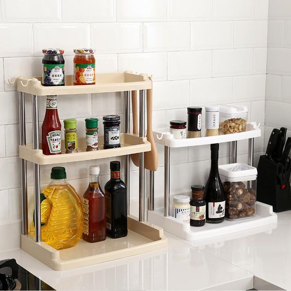 kitchen storage & organization stainless steel organizer plastic spice rack multi-layer seasoning holder bathroom multifunctional shelf
kitchen storage & organization stainless steel organizer plastic spice rack multi-layer seasoning holder bathroom multifunctional shelf