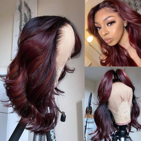 24inches preplucked loose wave 2021 summer ombre 99j color remy human hair transparent 13x4 lace front wig with baby wigs, Black;brown
24inches preplucked loose wave 2021 summer ombre 99j color remy human hair transparent 13x4 lace front wig with baby wigs, Black;brown